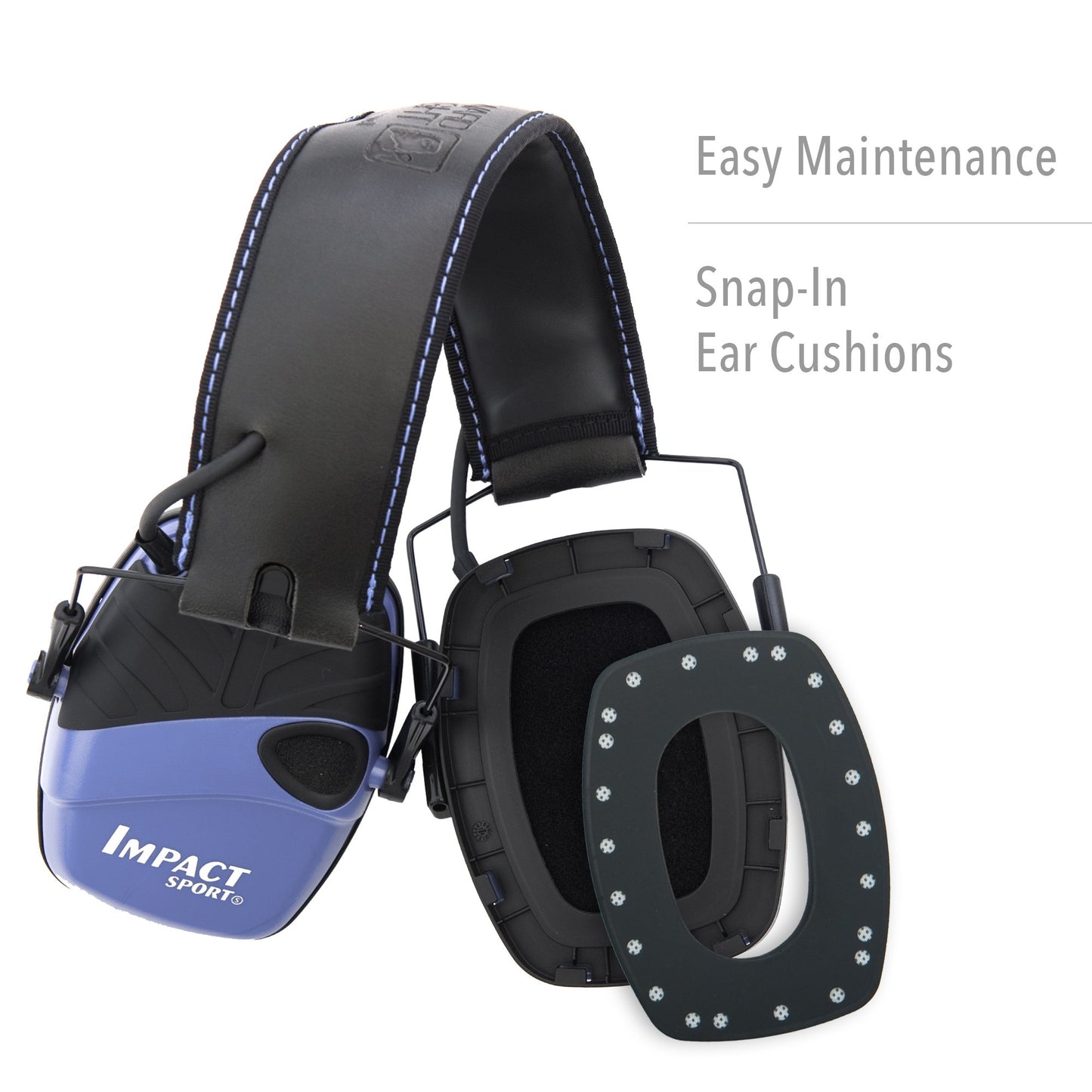 Howard Leight by Honeywell Impact Sport Sound Amplification Electronic Shooting Earmuff, Purple (R-02522), One Size, Adjustable