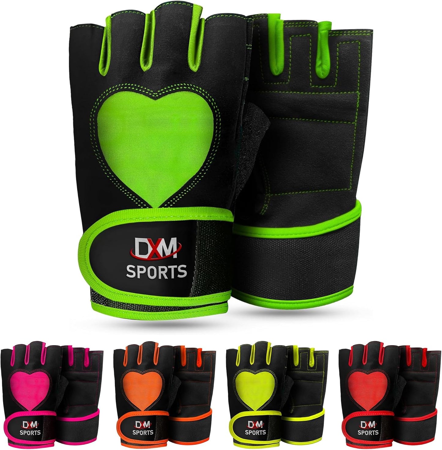 **Workout Gloves for Women - DXM SPORTS Weight Lifting Gloves with Wrist Support | Ideal for Gym, Cycling & Training**