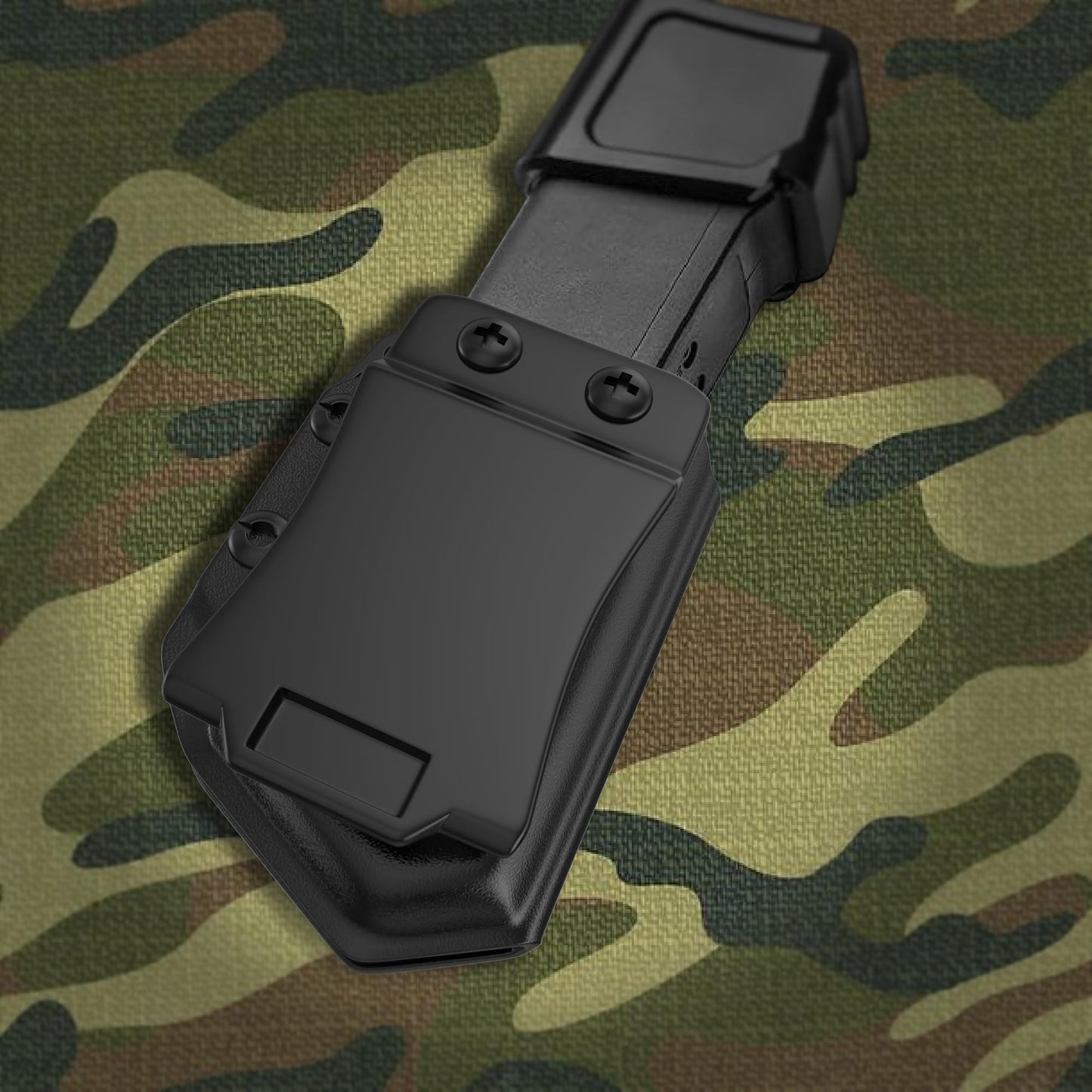 Jimtyee 2 Pack Universal Magazine Holster IWB/OWB Mag Carrier for Glock CZ S&W H&K SIG P365,for 9mm/.40 Double Stack Ambidextrous Kydex Magazine Holder
