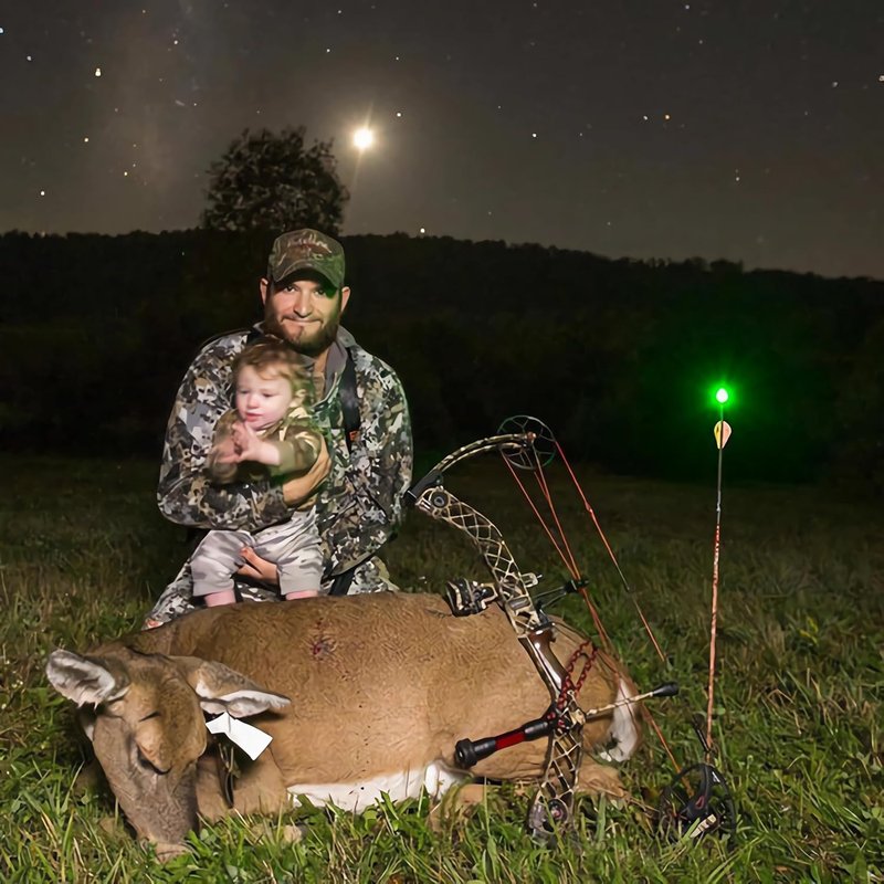 CosiComu GT Lighted Arrow Nocks - LED Knocks with ON/OFF Switch | .246" Diameter | 6-Pack for Hunting