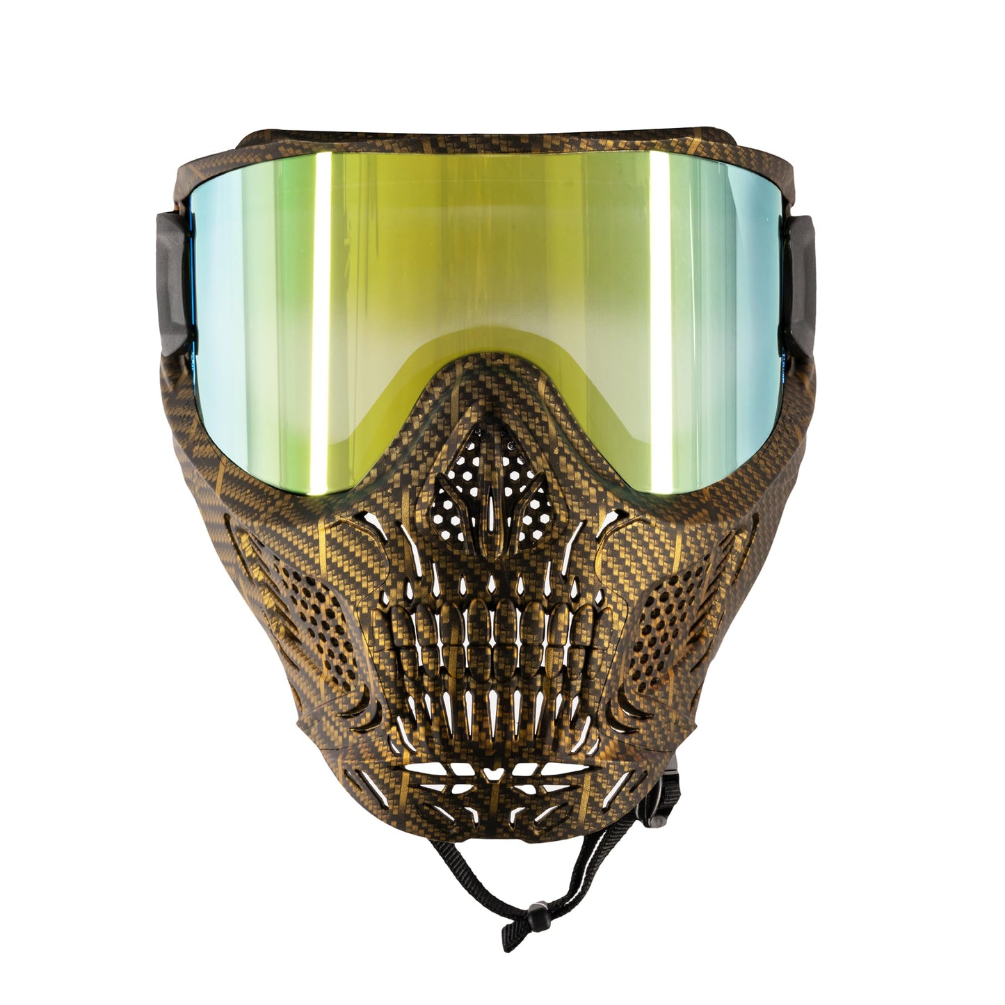 HK Army HSTL Skull Paintball Goggle/Airsoft Mask (Machine Gold, Gold)