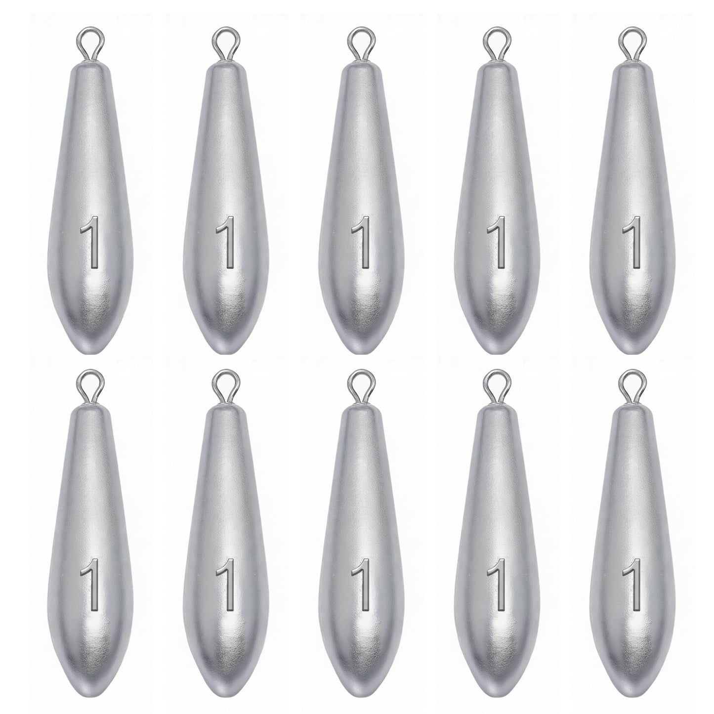 TKHDBF Fishing Weights Sinkers, Teardrop Drop Shot Weights for Bass Fishing