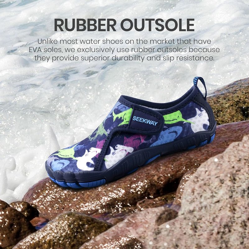 Kids' Barefoot Water Shoes - Quick-Dry Sand Shoes with Wide Toe Box for Hiking, Swimming & Beach | Non-Slip, Ideal for Toddlers
