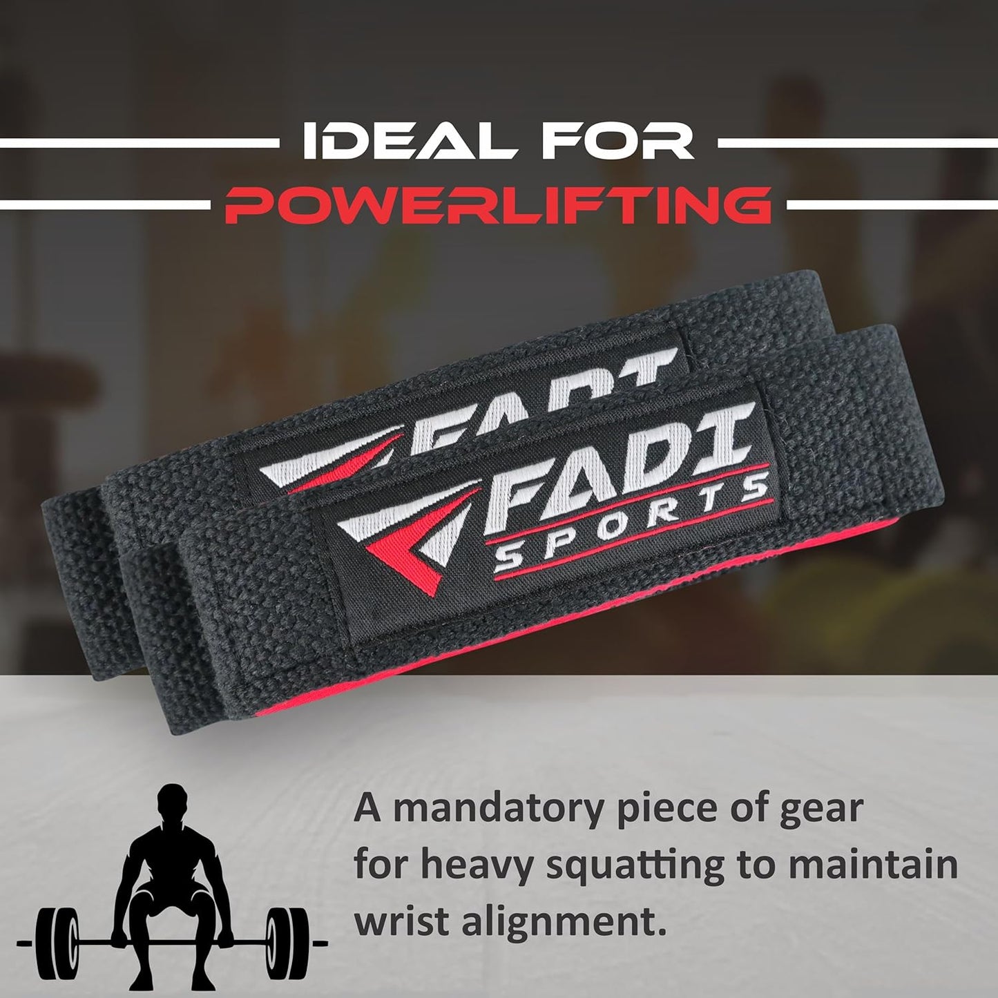 Lifting Wrist Straps - 24 Inch Cotton with 5mm Padded Neoprene for Weightlifting & Deadlifts | Grip Support for Men & Women