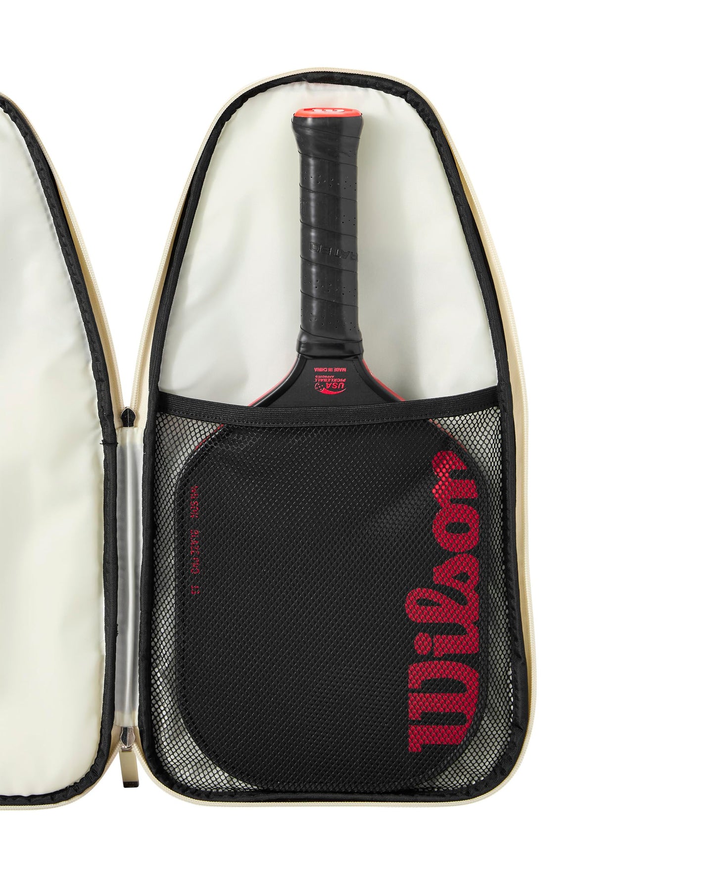 WILSON Pickleball Soft Cover Bag - Holds 1 Pickleball Paddle, Blue/Cream