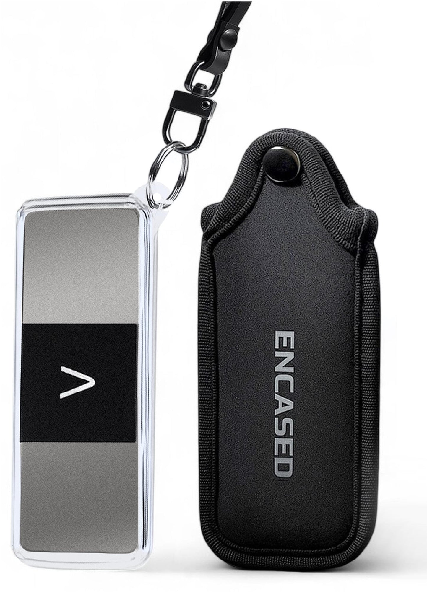 Carrying Case and Pouch for KardiaMobile 6L EKG Monitor, (Protective) Clear Case with Neoprene Cover and Wrist Strap