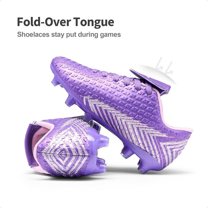 Boys & Girls Outdoor Soccer Cleats - Firm Ground Football Shoes | Little & Big Kid Sizes