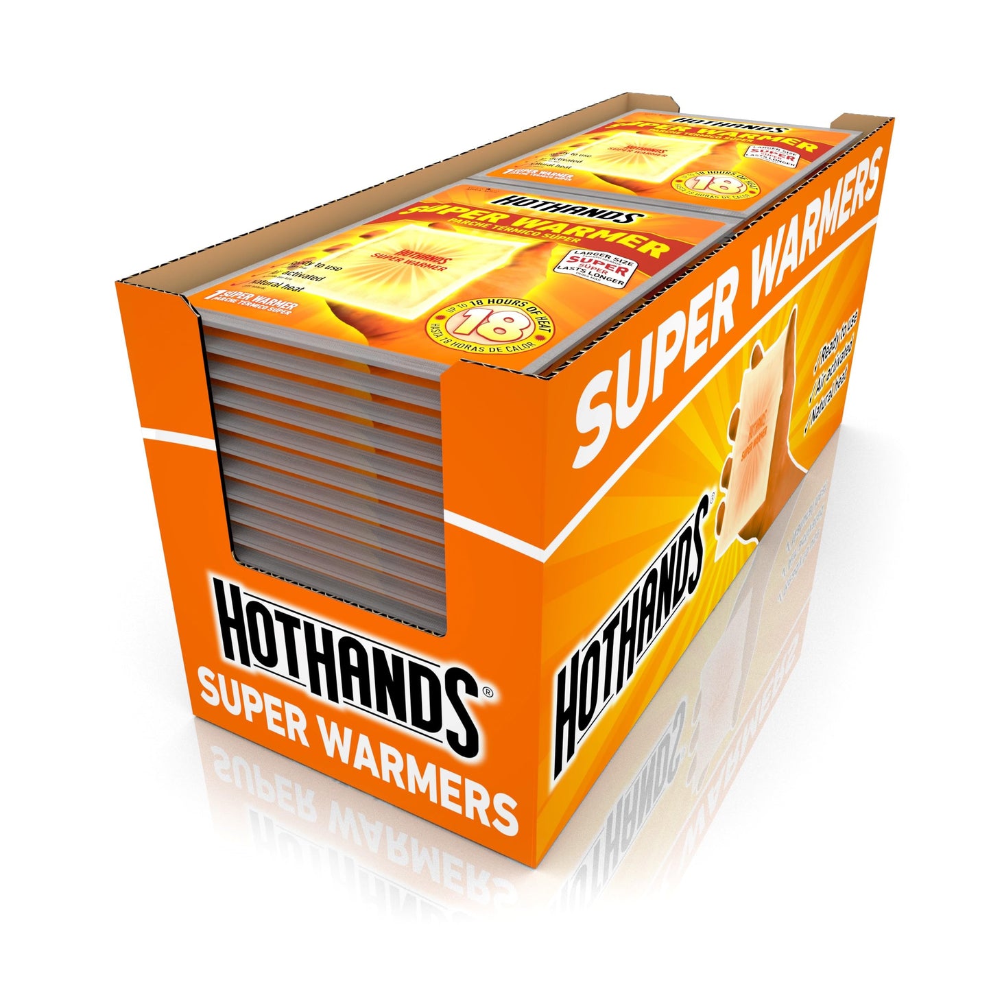 HotHands Body and Hand Super Warmers - Long Lasting Natural Odorless Air Activated Warmers - Up to 18 Hours of Heat - 40 Individual Warmers