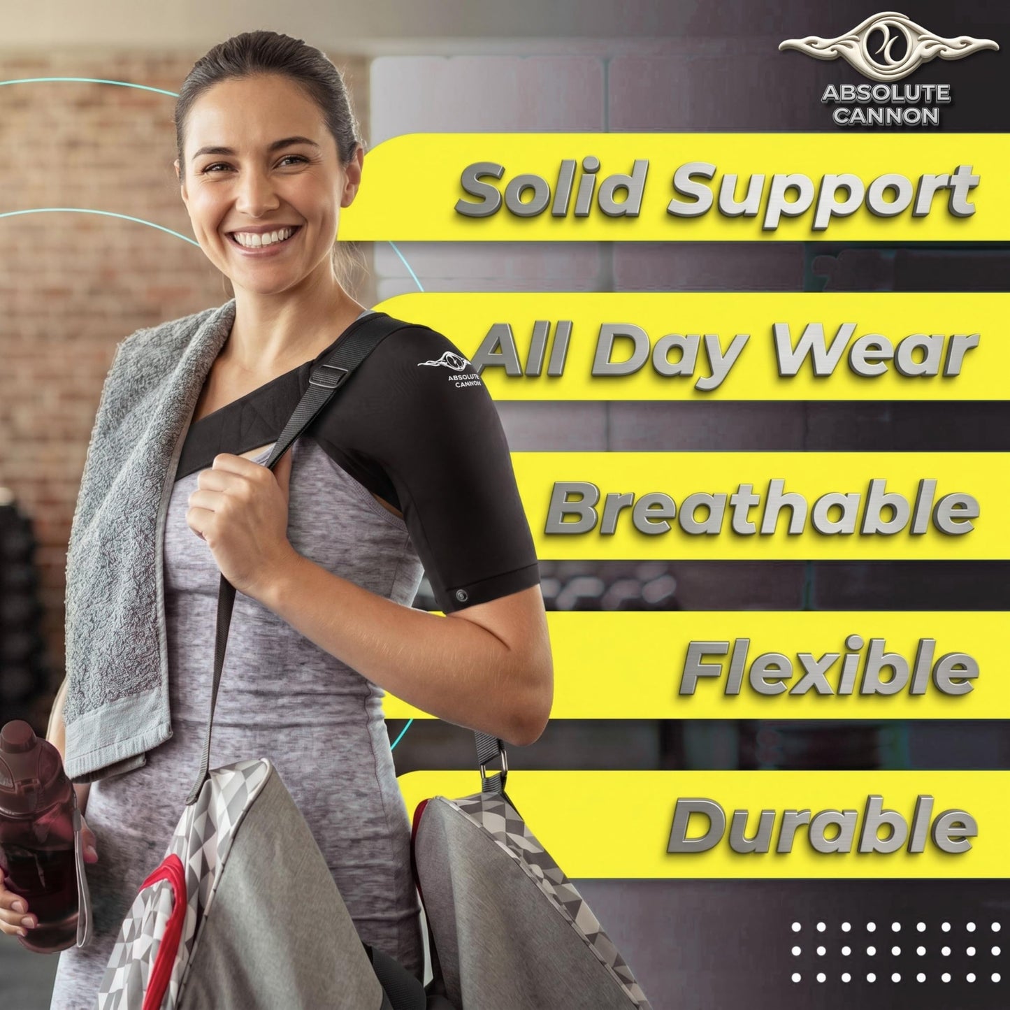 Hot & Cold Shoulder Brace for Men & Women - Rotator Cuff Shoulder Brace - Compression Sleeve for Pain Relief - Adjustable Shoulder Support Sling - Reusable Ice & Heat Therapy Wrap - Fits Left & Right
