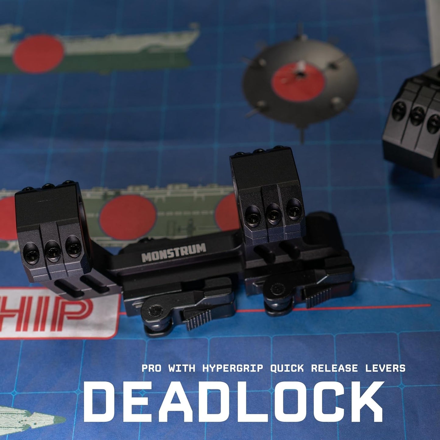 Monstrum Deadlock Pro Scope Mount - Hypergrip Quick Detach | Durable, Lightweight Design