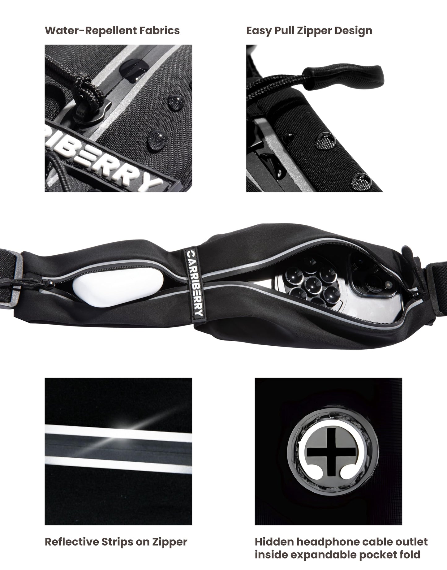 Carriberry Running Belt - Dual Pocket