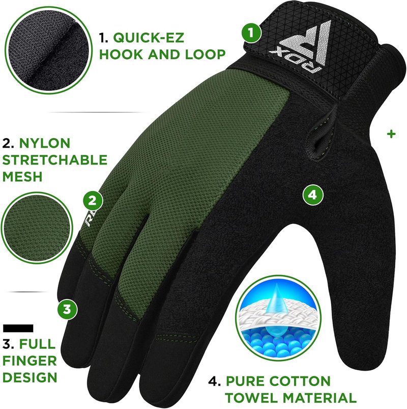 Weight Lifting Gloves - Full Finger Touch Screen, Breathable Anti-Slip Palm Protection | Fitness Training for Men & Women
