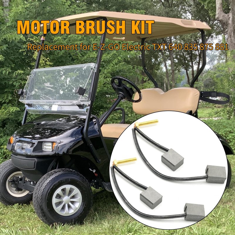 LIDSCURA 73120G25 Drive-up Golf Cart ADC Motor Brush Kit, Replacement for E-Z-GO Electric TXT 640 835 875 881, Replaces 1021862-01 1021871-01