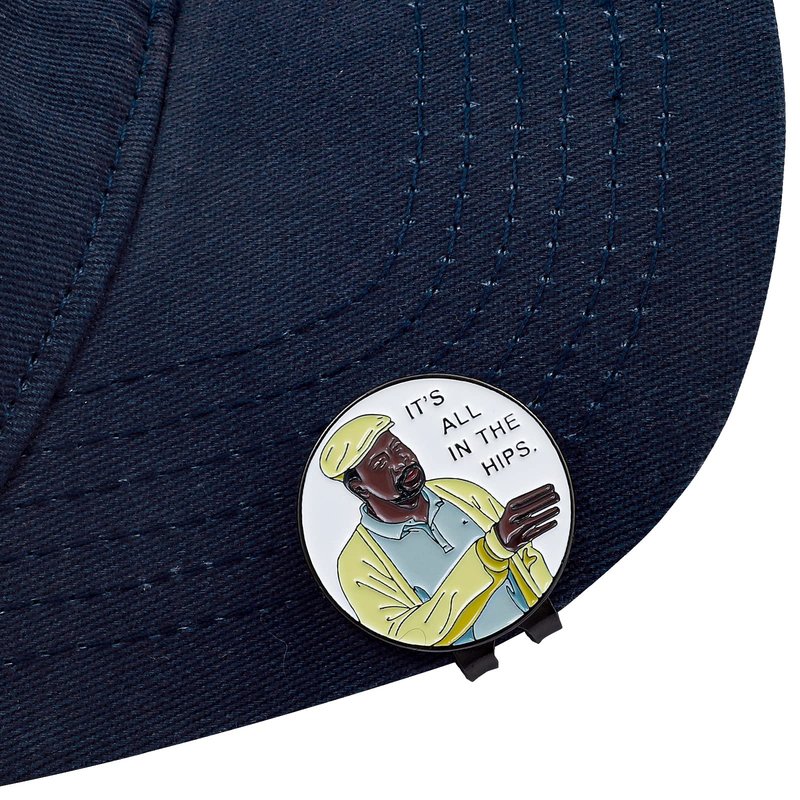 SPORTY BUFF Golf Ball Marker with Magnetic Hat Clip - Funny Golf Gift (CHUBBS Lesson)