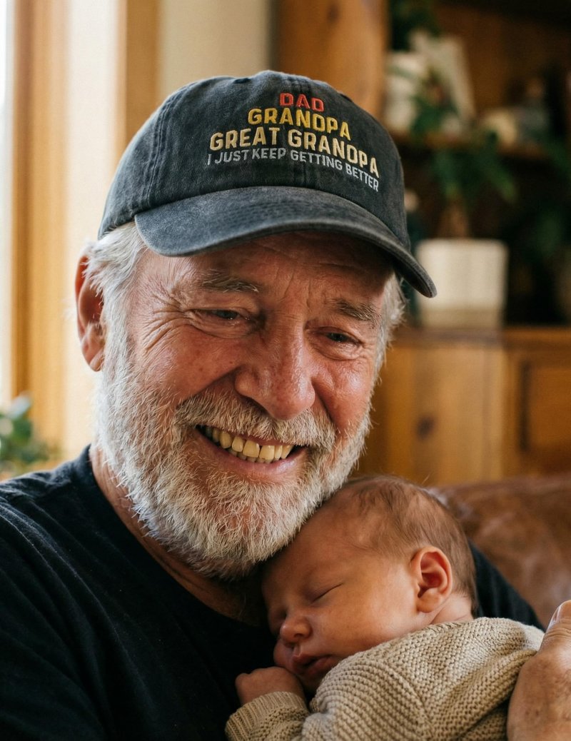 InnoBeta Great Grandpa Gifts Cap for Men, Adjustable Baseball Cap, I Just Keep Getting Better