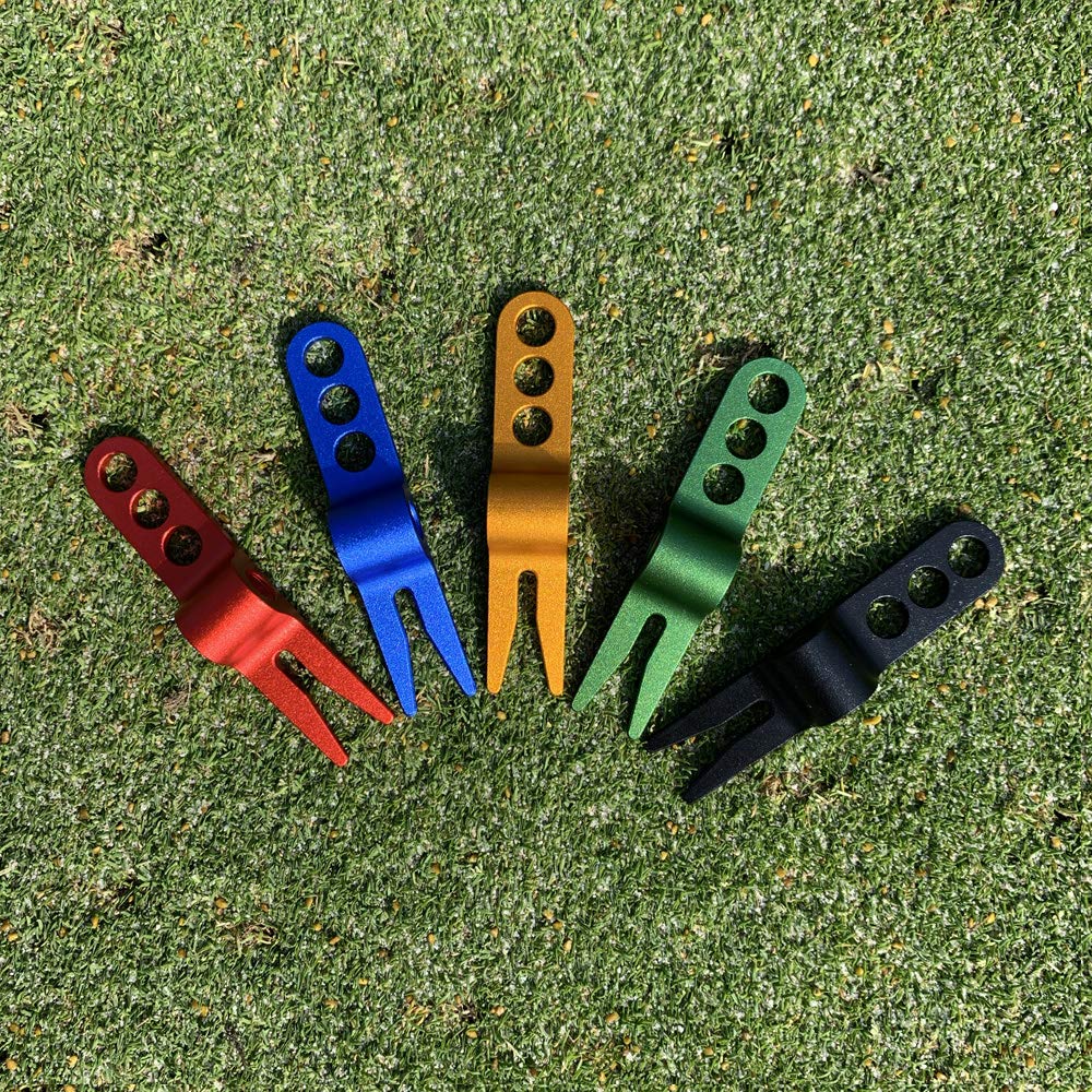 ONESHOTGOLF Aluminum Divot Pivot Tool, Replicant Style (Blue)
