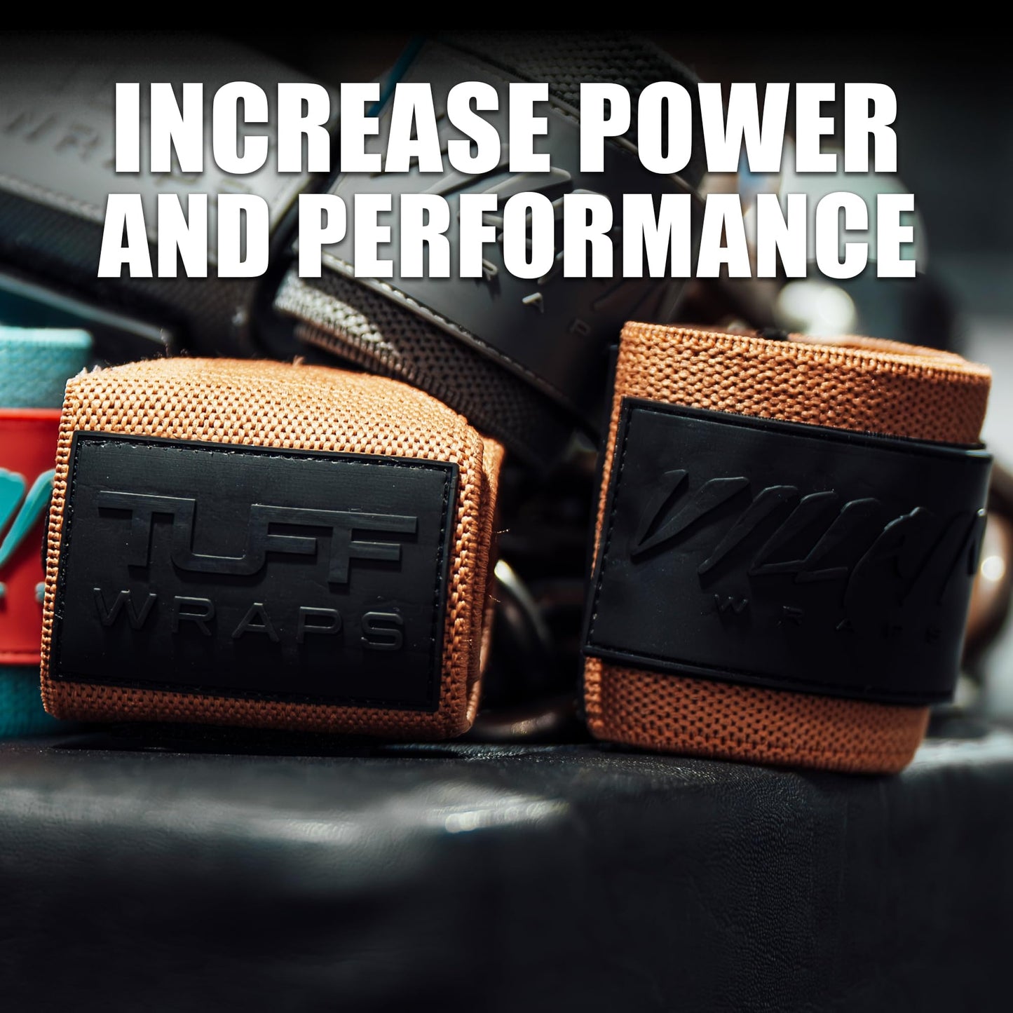 Villain 16" Wrist Wraps for Weightlifting & Powerlifting – Adjustable Support Straps for Men and Women – Ideal for Strength Training, CrossFit, Bodybuilding – Durable Comfort to Eliminate Wrist Pain - Sandstone