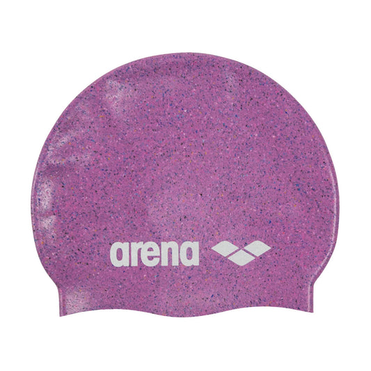 Arena Junior Recycled Silicone Unisex Swim Cap for Girls and Boys Comfortable Durable Kids’ Pool Bathing Cap, One Size, Pink Multi