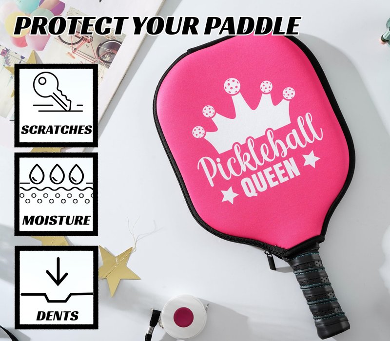 CybGene Pickleball Gifts for Women, Pickleball Paddle Cover Gifts on Birthday and Christmas - Queen