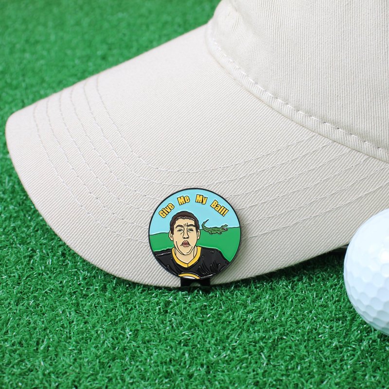 SOWPOPY Funny Golf Ball Marker Golf Gifts for Men, Magnetic Ball Markers Golf Hat Clip Cool Golf Accessories for Golfers, (8 Markers & 2 Hat Clips)