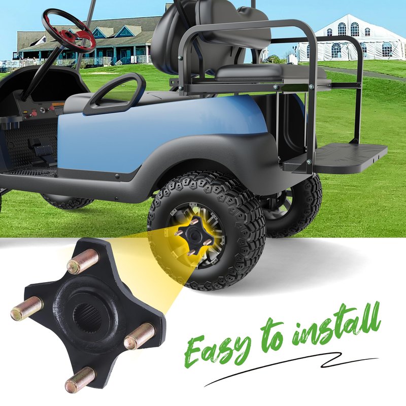 10L0L Golf Cart Rear Wheel Hub Assembly for Club Car Precedent, Carryall, Fits Subaru, Model EX40 Engine, Precedent, Model Year 2015-2019 Replaces OEM 103995001, 1039950-01