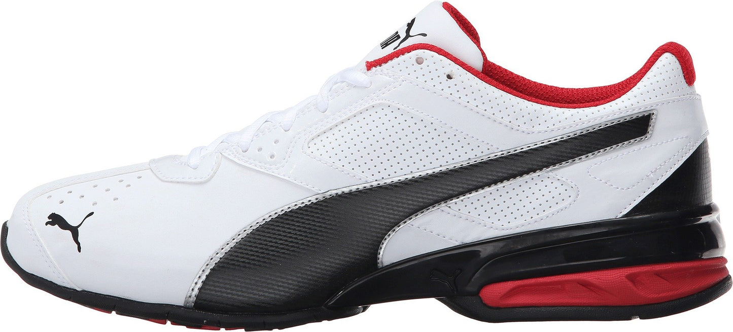 PUMA Men's Tazon 6 FM Cross Training Shoes, White-Black-Silver, 10.5