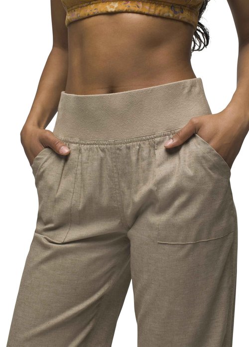 prAna Women's Standard Mantra Pant, Dark Khaki, Small
