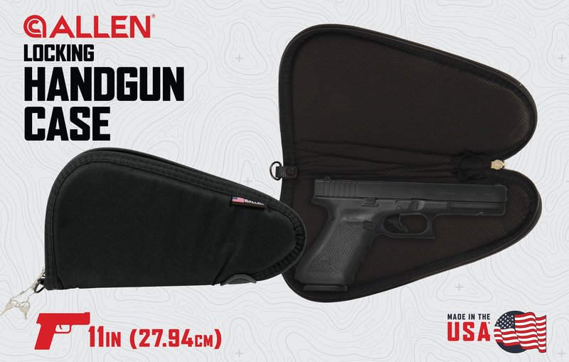 Allen Locking Handgun Case, 11",Black