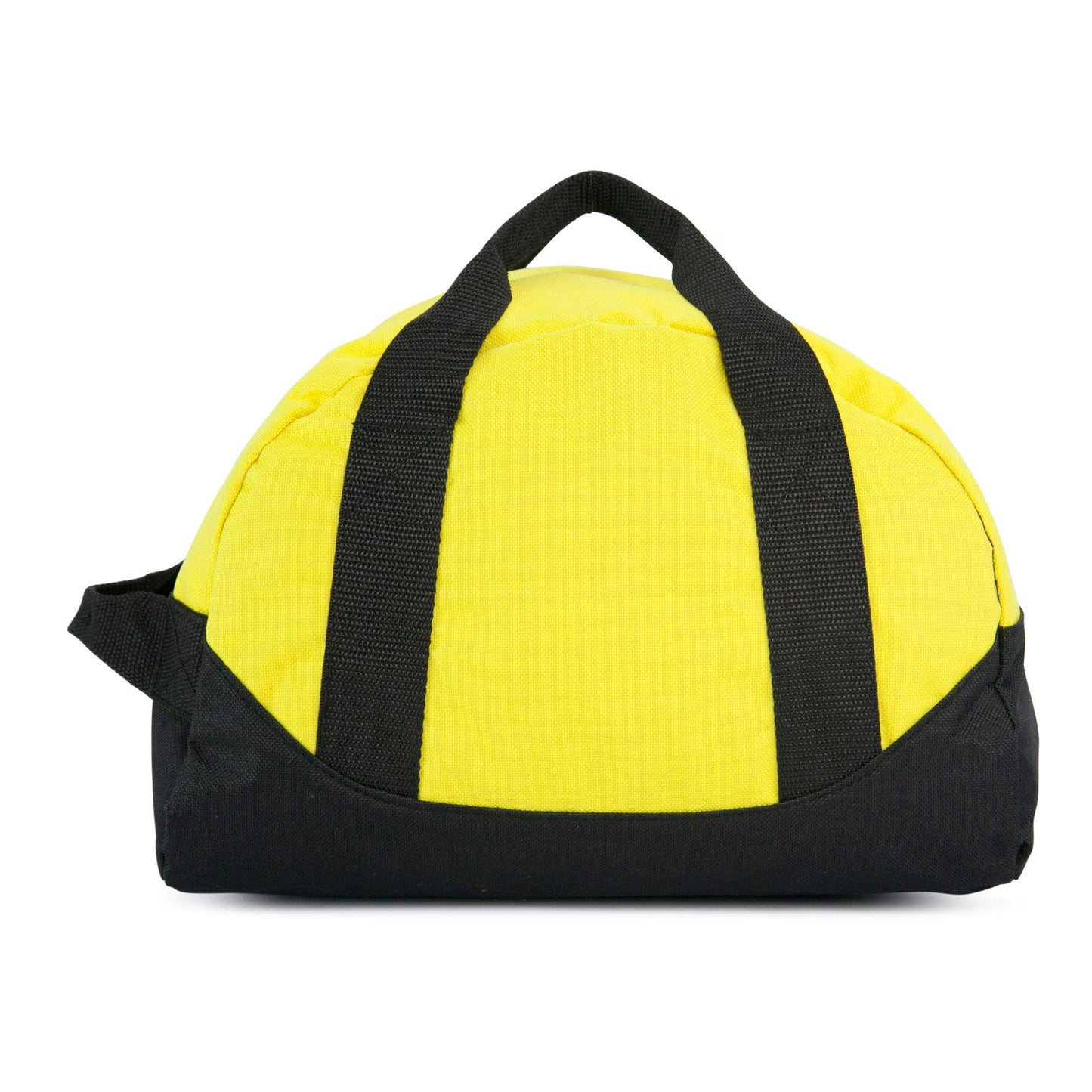 12" Mini Two Tone Duffle Bag in Gold Yellow