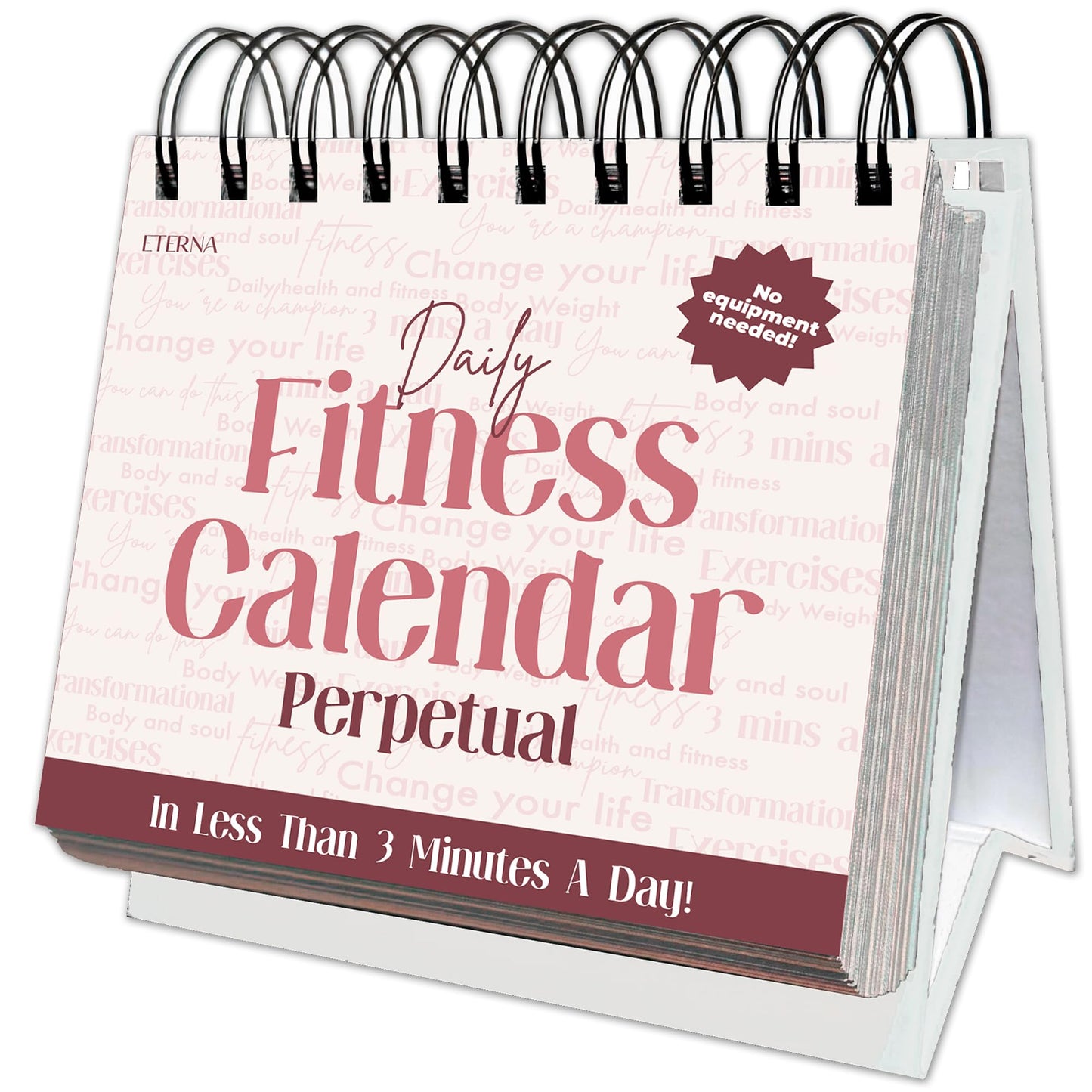 Daily Fitness Calendar | Perpetual Bodyweight Workout Calendar with New Exercises and Movement Routines for Every Day of The Year, Stay Healthy, Build Strength & Get Moving with This Workout Planner
