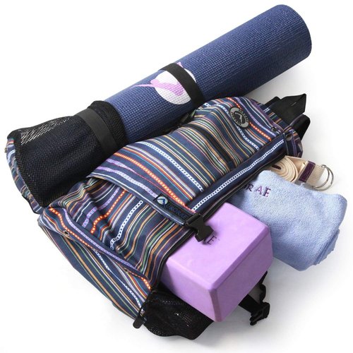 AURORAE Yoga Mat/Gym Cross-body Travel Sling Back Pack. Mat sold separately.