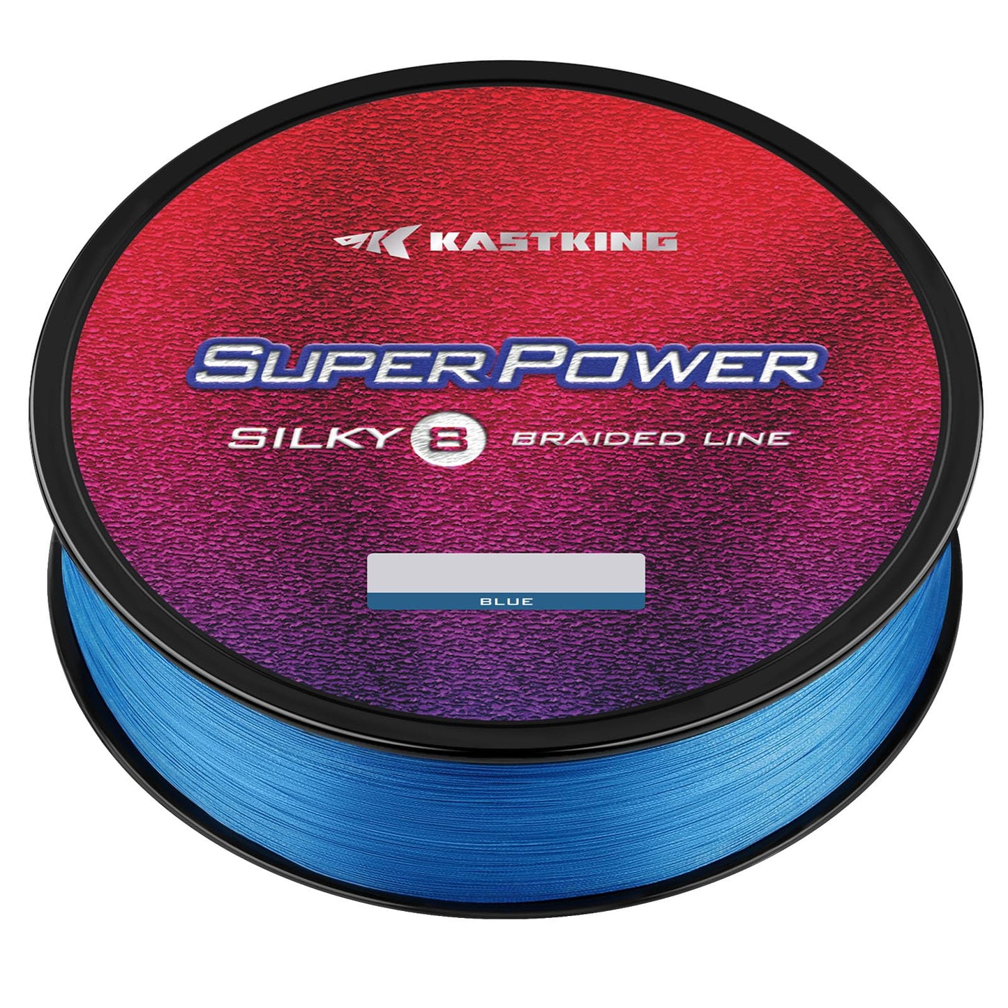 KastKing Superpower Silky8 Braided Fishing Line, Blue, 8 Strands, 40 LB, 300 Yds