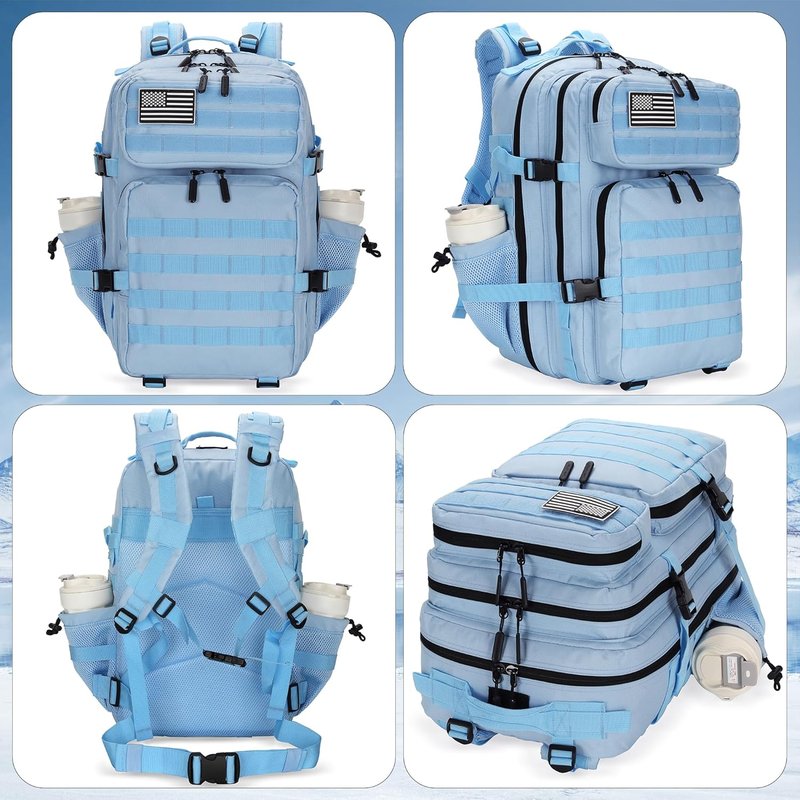 Tactical 45L Military Assault Backpack - Waterproof Rucksack with MOLLE System | 3-Day Pack