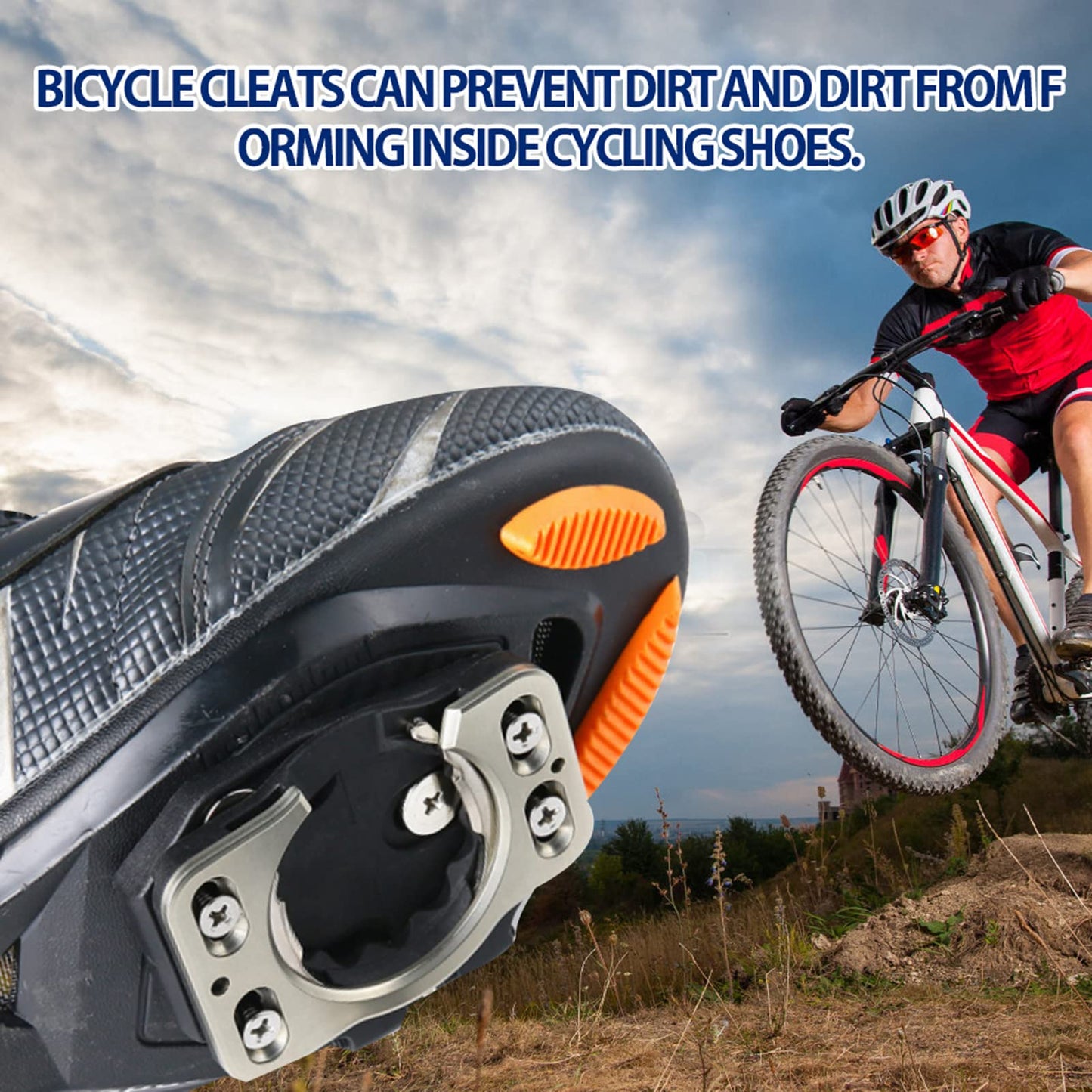1 Pair Quick Release Cycling Shoes Cleats,Cycling Pedal Covers Shoes Clips, Top Power Transfer, Easy Release, Bike Cleats Compatible with Speedplay Zero,Pave/Ultra Light Action, X1, X2, X5