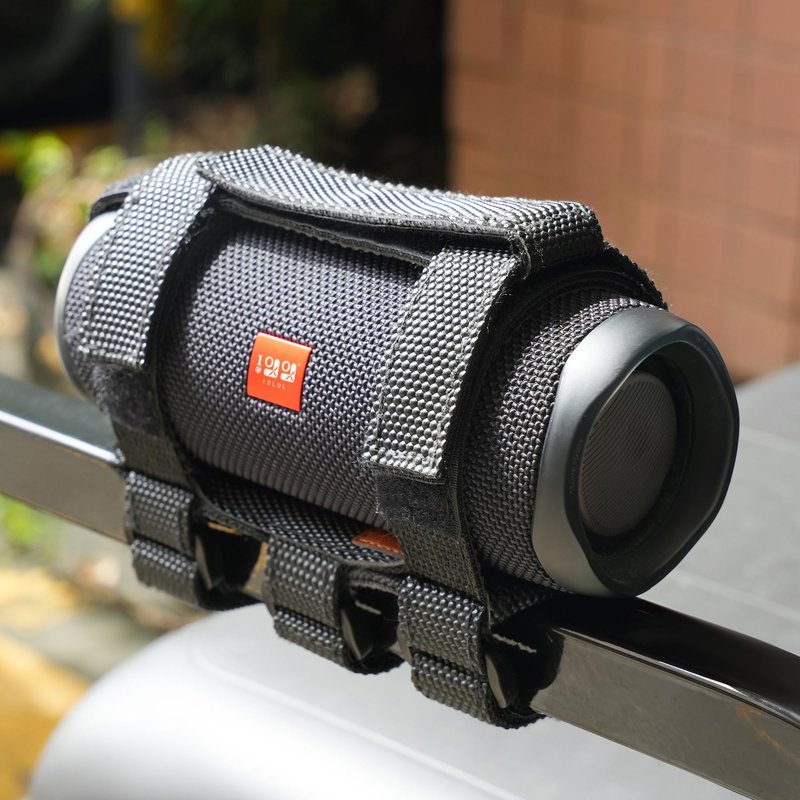 10L0L Golf Cart Speaker Mount, Adjustable Strap Bluetooth Wireless Speaker Holder for Yamaha, EZGO, Club Car Carts and Bike ATV, Anti-Slip Secure Rail Mount