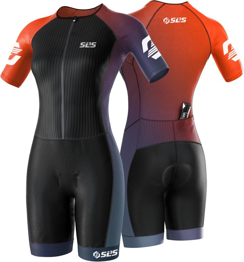 Elite Aero Sleeved Triathlon Suit for Women - Quick-Dry Trisuit with Italian Chamois | Perfect for All Distances