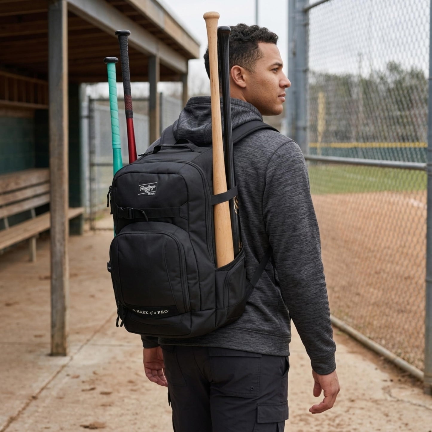 Rawlings | THE JOURNEY Player's Backpack | Baseball/Softball | Maroon