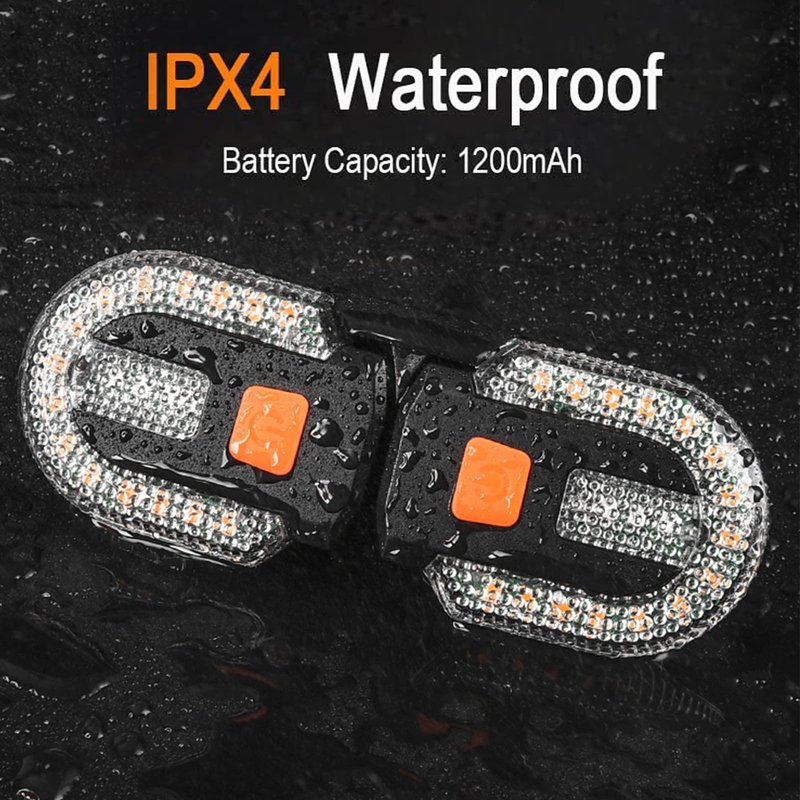 Bike Turn Signals, Bicycle Turn Signals Back with Wireless Remote Control, Rechargeable LED Rear Bike Light, IPX44 Waterproof Bike Safety Light for Night