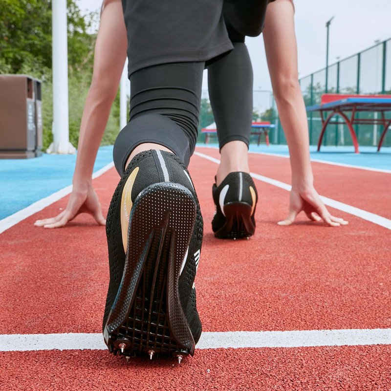 Medasain Track and Field Shoes for Men Women Kids Boys Girls Youth Spikes Professional Athletic Sprint Running Racing Shoes Black