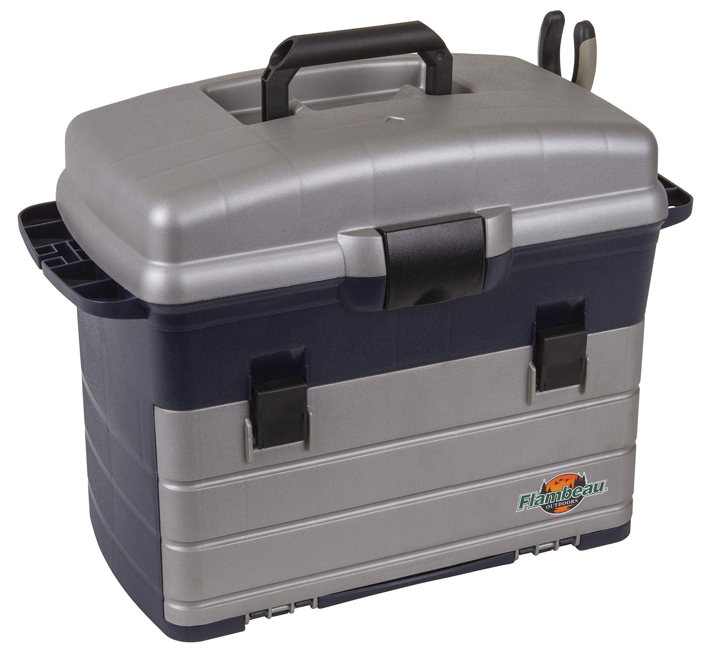 Flambeau Outdoors 7020ZR Zerust Front Loader, Portable Fishing & Tackle Storage with Zerust Anti-Corrosion Technology, Blue/Gray