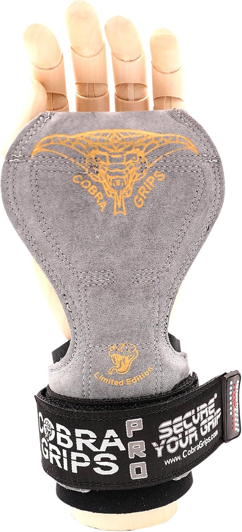 Cobra Grips Weight Lifting Gloves - Adjustable Neoprene Wrist Wraps for Deadlifts | Heavy Duty Support
