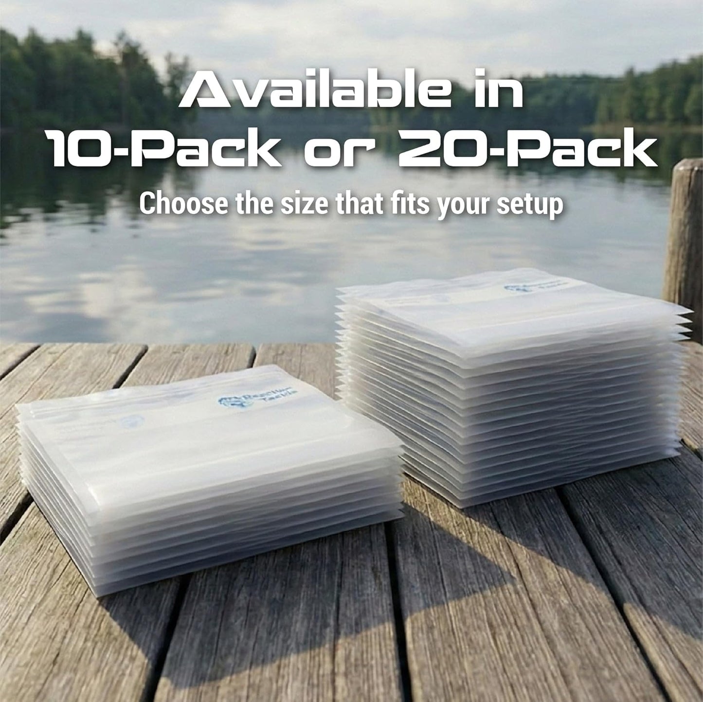 Clear Bait Bags for Soft Plastics - Resealable Fishing Organizer Pouches | Tear Resistant Storage for Lures & Worms