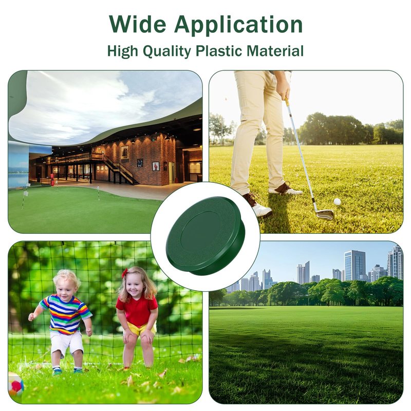 6 Pack Golf Hole Cup Cover Fits Standard 4.25" Aluminum & Plastic Golf Cups Practice Putting Green Hole Cup for Backyard, Garden, and Outdoor Training