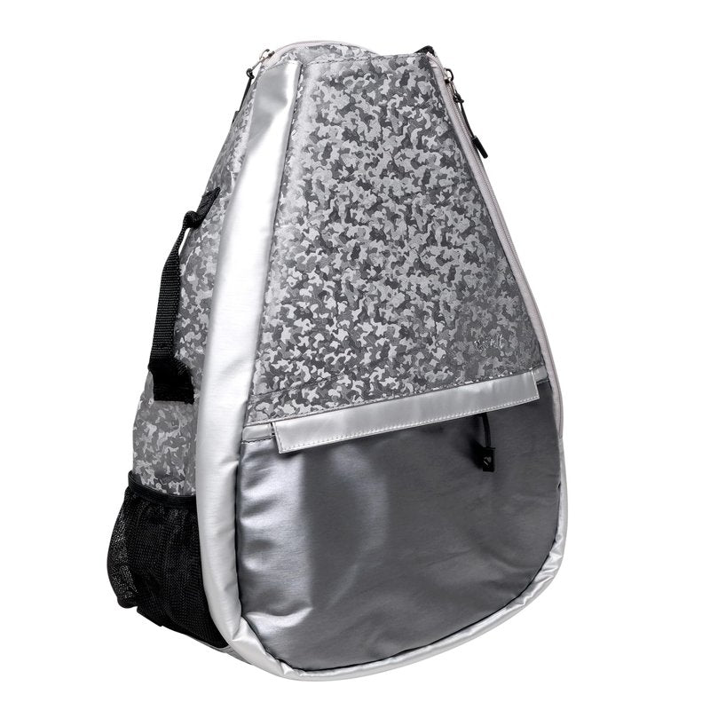 Glove It Signature Tennis Backpack for Women, Lightweight Ladies Tennis Bag & Sling Backpack for 2 Racquets, Balls, Water Bottle - Titanium