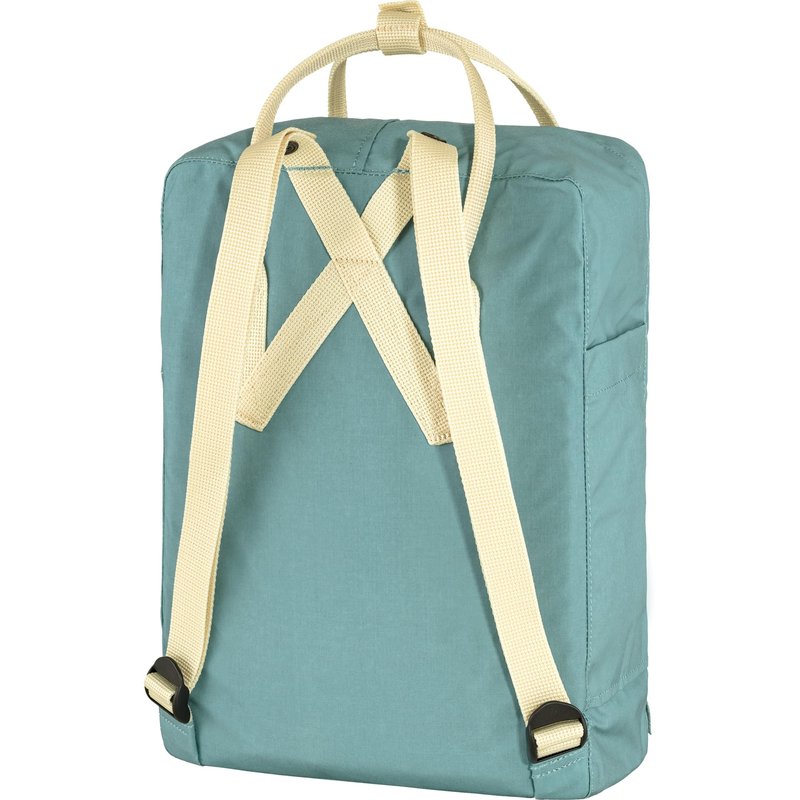 Fjällräven Kanken Backpack - Durable Vinylon Fabric, Water-Resistant, Classic Design - School, Travel, Sky Blue/Light Oak