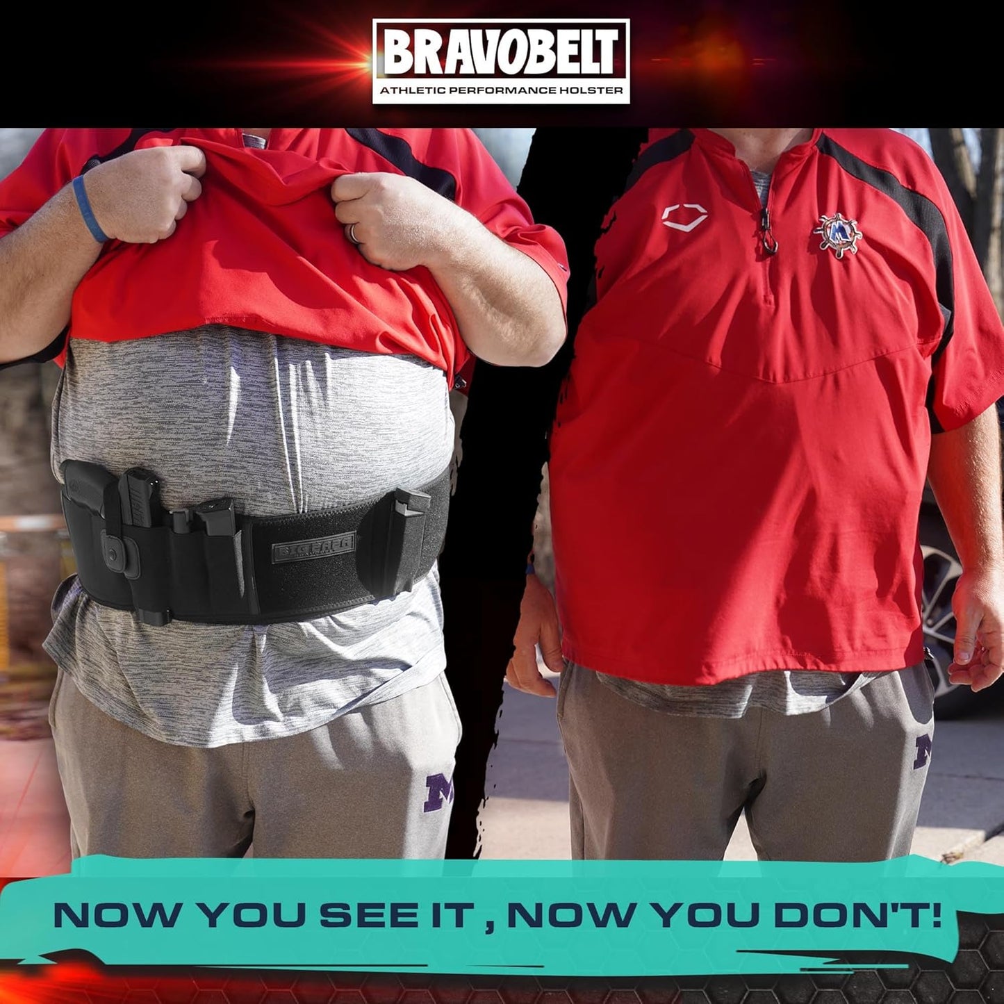 Belly Band Holster for Big Guys | Big Papa Edition - Fits 55" to 65" Waist