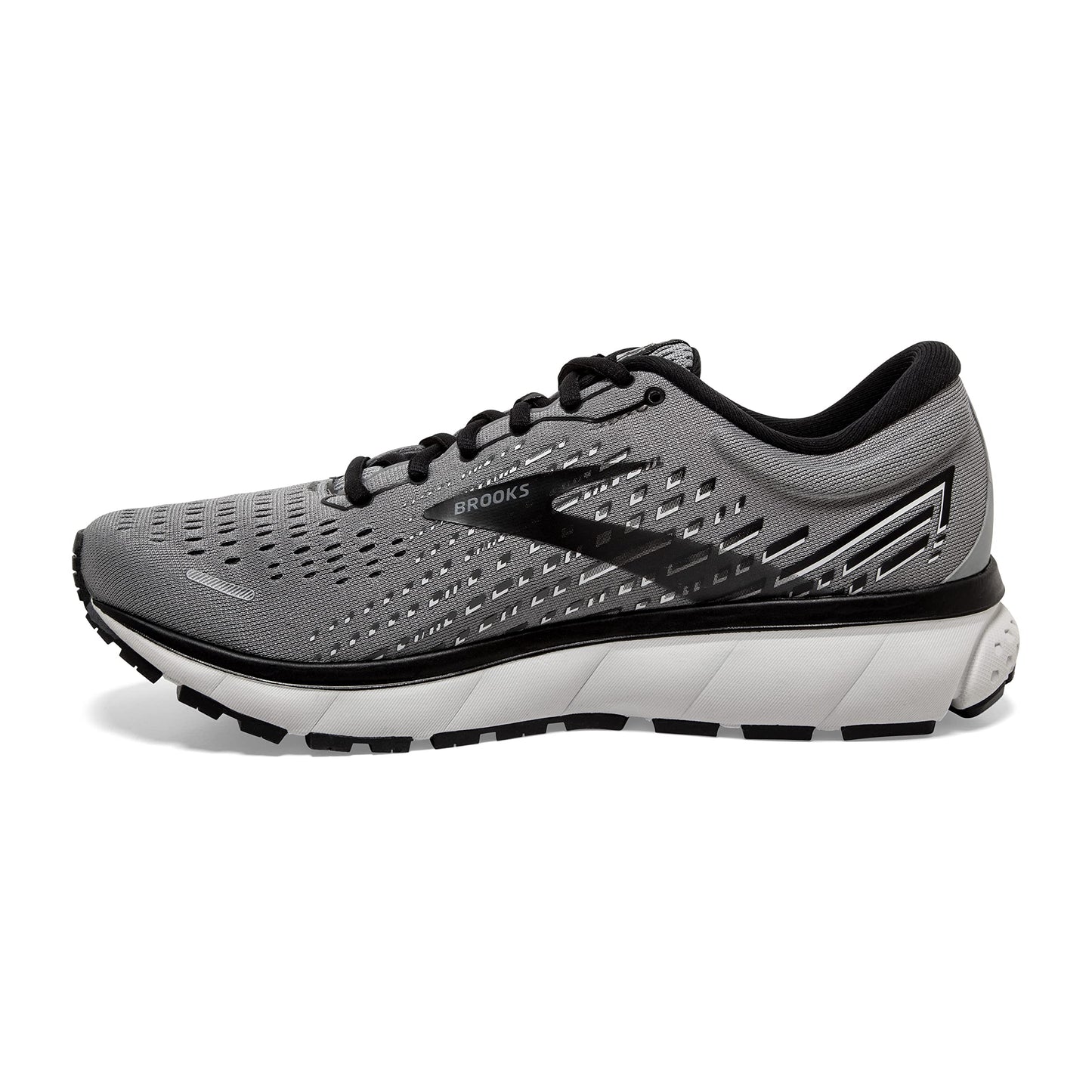 Brooks Men's Ghost 13 Running Shoe - Primer Grey/Pearl/Black - 8.5 Medium