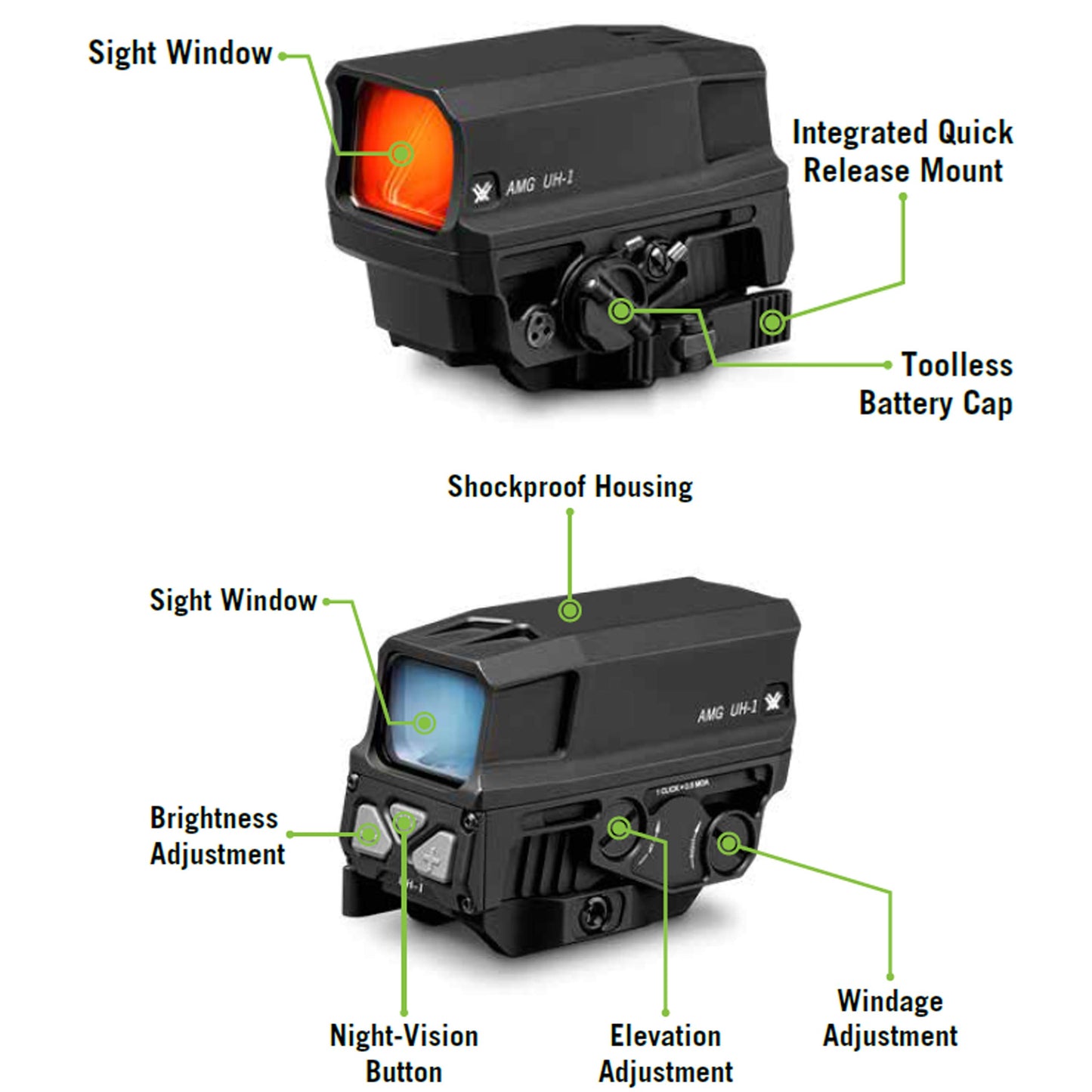 Vortex Optics AMG UH-1 Gen II Holographic Sight