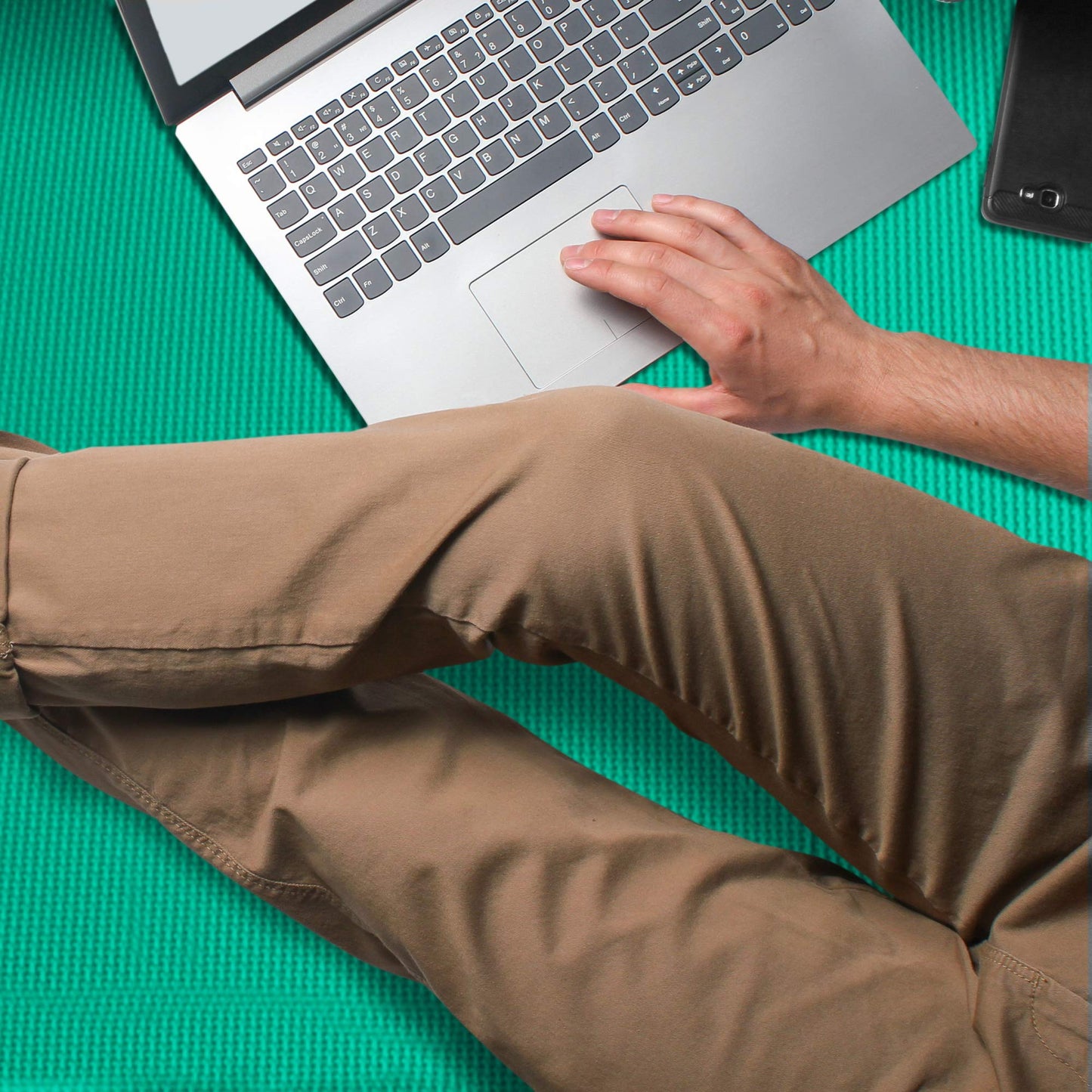 We Sell Mats 3/8 Inch Thick Multipurpose Exercise Floor Mat with EVA Foam, Interlocking Tiles, Anti-Fatigue for Home, or Gym, Green, 16 Sq Ft