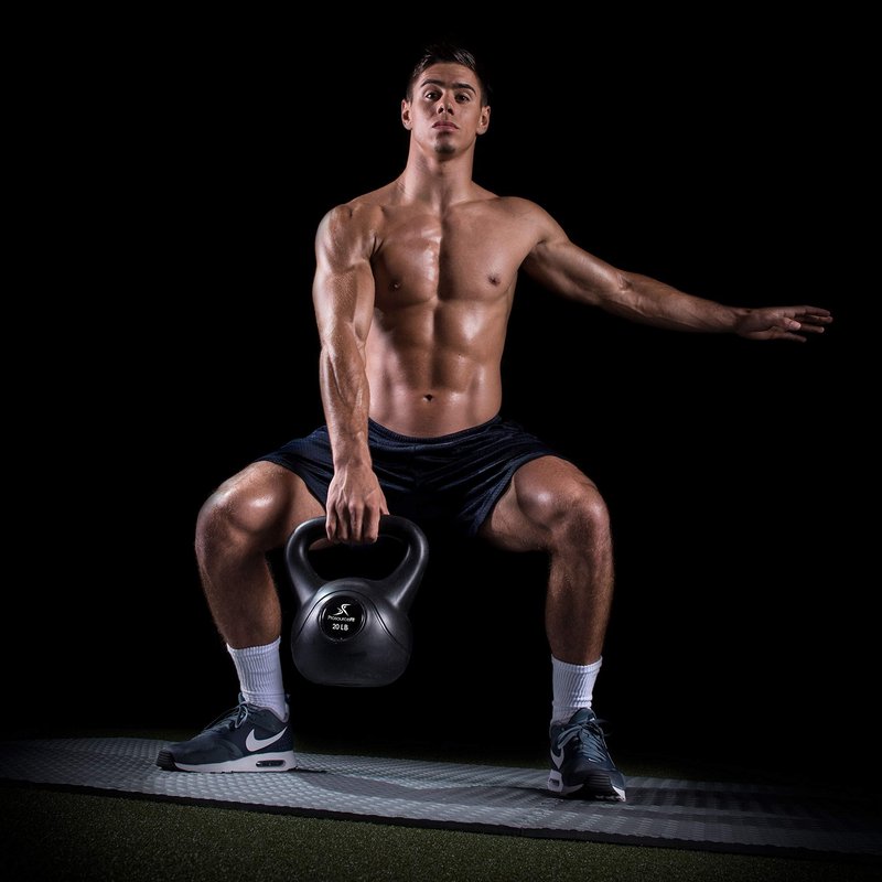 ProsourceFit Vinyl Plastic Kettlebell, 20 lb